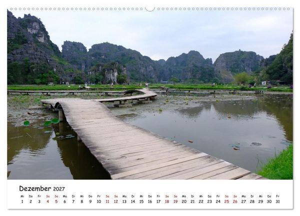 Produktbild: Vietnams verborgenes Paradies (hochwertiger Premium Wandkalender 2027 DIN A2 quer), Kunstdruck in Hochglanz