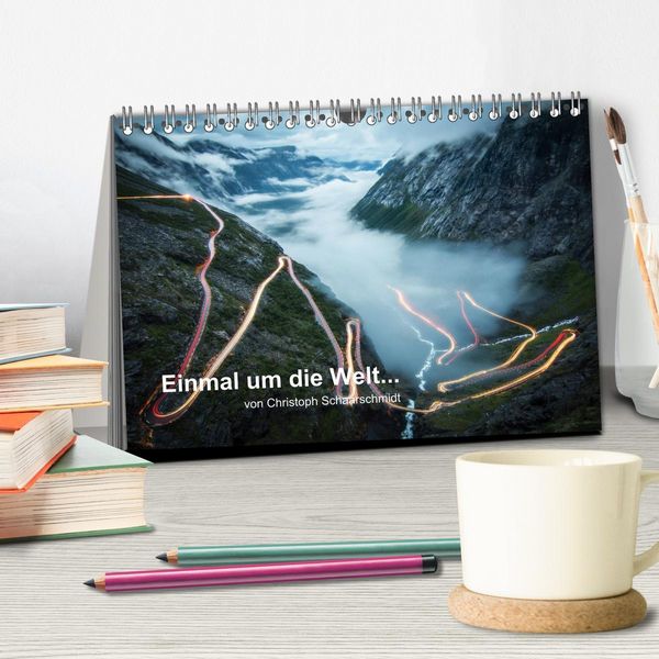 Produktbild: Einmal um die Welt... (Tischkalender 2026 DIN A5 quer), CALVENDO Monatskalender