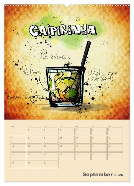 Produktbild: Coole Cocktails (hochwertiger Premium Wandkalender 2026 DIN A2 hoch), Kunstdruck in Hochglanz