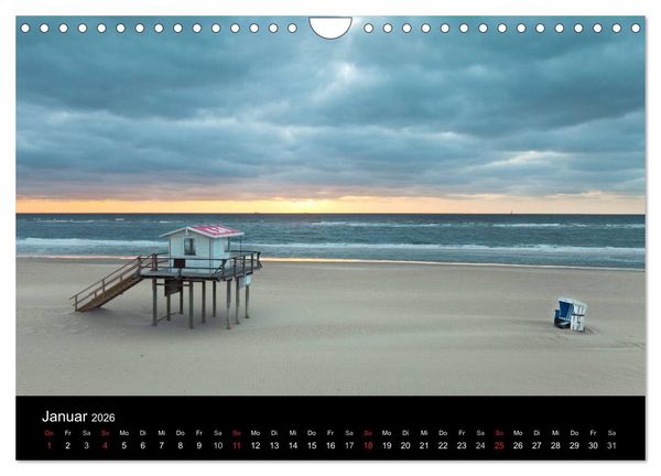 Produktbild: SYLT hinter den D&uuml;nen (Wandkalender 2026 DIN A4 quer), CALVENDO Monatskalender