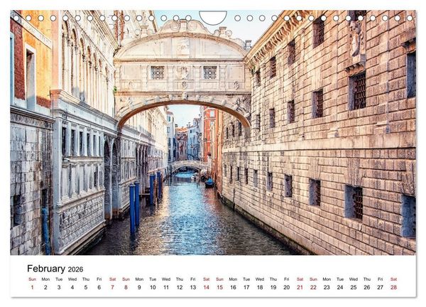 Produktbild: Beautiful Venice (Wall Calendar 2026 DIN A4 landscape), CALVENDO 12 Month Wall Calendar