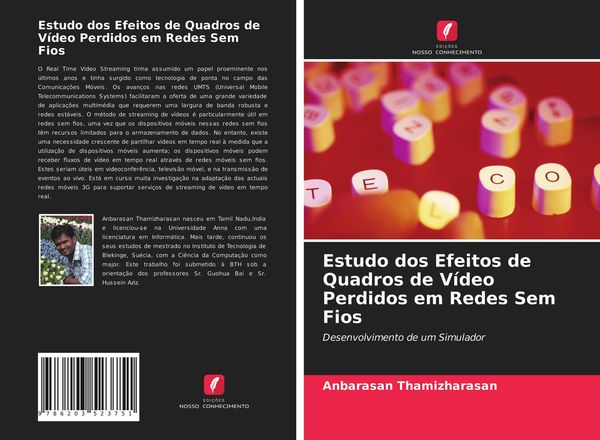 Produktbild: Estudo dos Efeitos de Quadros de V&iacute;deo Perdidos em Redes Sem Fios