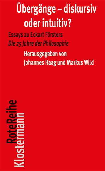 Produktbild: &Uuml;berg&auml;nge - diskursiv oder intuitiv?