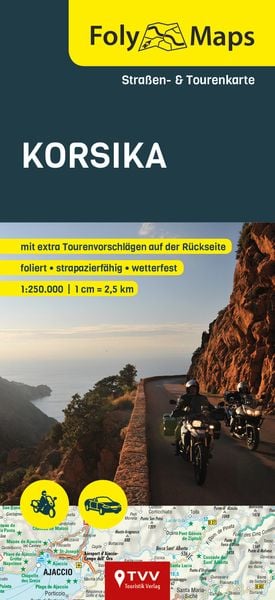 Produktbild: FolyMaps Karte Korsika 1:250 000