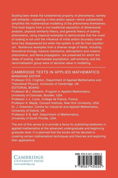 Produktbild: Scaling, Self-Similarity, and Intermediate Asymptotics