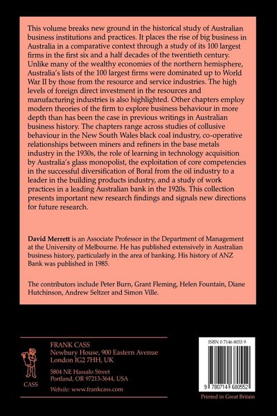 Produktbild: Business Institutions and Behaviour in Australia
