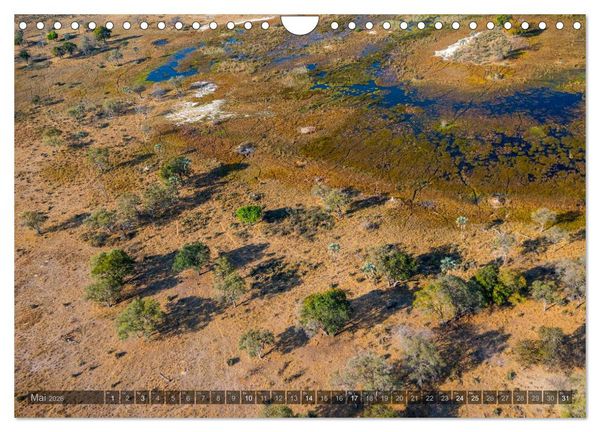Produktbild: Okavango - Das Delta von oben (Wandkalender 2026 DIN A4 quer), CALVENDO Monatskalender