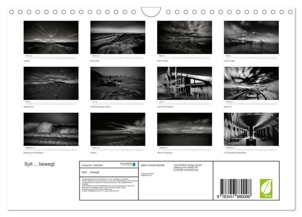 Produktbild: Sylt ... bewegt (Wandkalender 2026 DIN A4 quer), CALVENDO Monatskalender