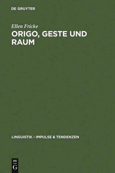Produktbild: Origo, Geste und Raum