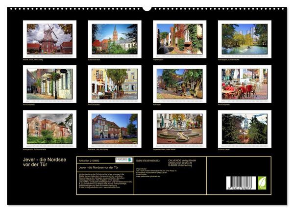 Produktbild: Jever - die Nordsee vor der T&uuml;r (hochwertiger Premium Wandkalender 2026 DIN A2 quer), Kunstdruck in Hochglanz