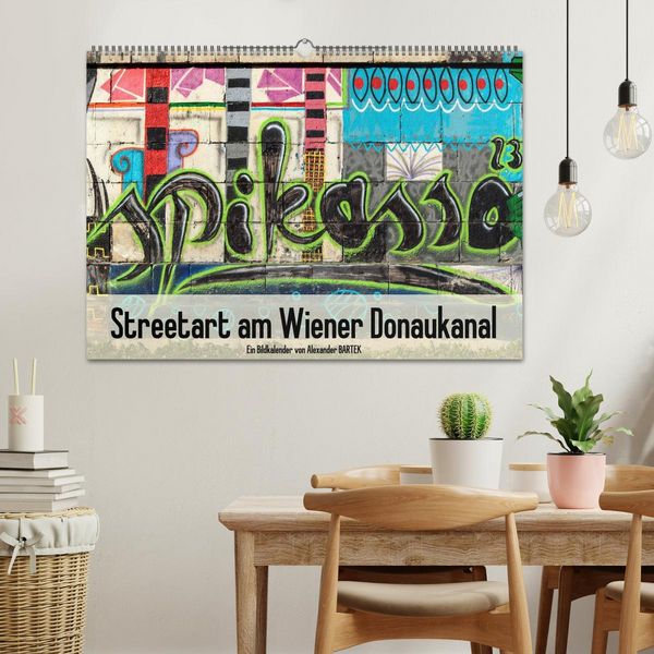Produktbild: Streetart am Wiener Donaukanal (Wandkalender 2026 DIN A2 quer), CALVENDO Monatskalender