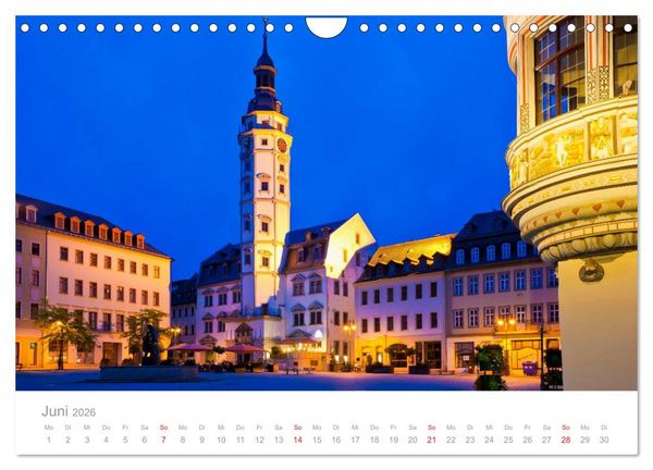 Produktbild: TH&Uuml;RINGEN 2026 (Wandkalender 2026 DIN A4 quer), CALVENDO Monatskalender