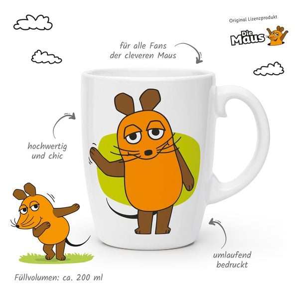Produktbild: Tr&ouml;tsch Die Maus Kindertasse Geschenktasse aus Porzellan