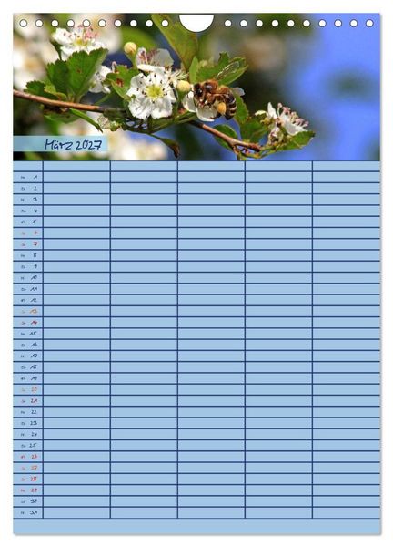 Produktbild: Tierischer Familienplaner (Wandkalender 2027 DIN A4 hoch), CALVENDO Monatskalender