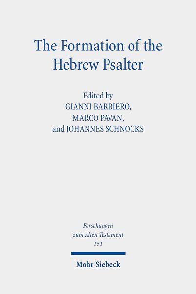Produktbild: The Formation of the Hebrew Psalter