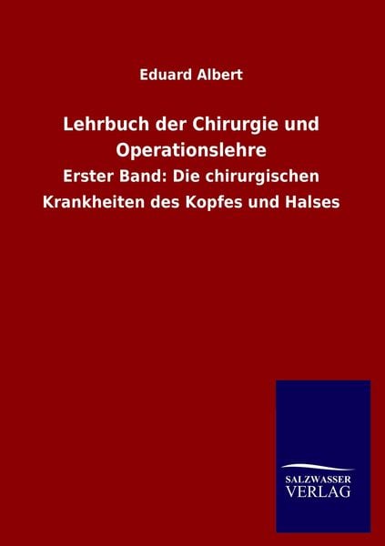 Produktbild: Lehrbuch der Chirurgie und Operationslehre