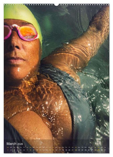 Produktbild: A SWIMMER'S HEART (High Quality Premium Wall Calendar 2026 DIN A2 portrait),CALVENDO 12 Month Wall Calendar