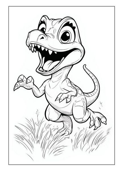 Produktbild: Dino Malbuch ab 4 Jahren