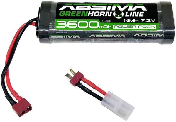 Produktbild: Absima Modellbau-Akkupack (NiMh) 7.2 V 3600 mAh Zellen-Zahl: 6 Hardcase T-Buchse, Tamiya-Buchse