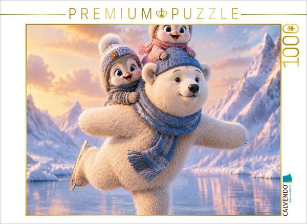 CALVENDO Puzzle Tanz auf dem Eis | 1000 Teile Lege-Größe 64 × 48 cm Foto-Puzzle für glückliche Stunden