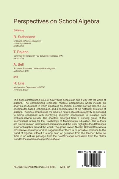 Produktbild: Perspectives on School Algebra