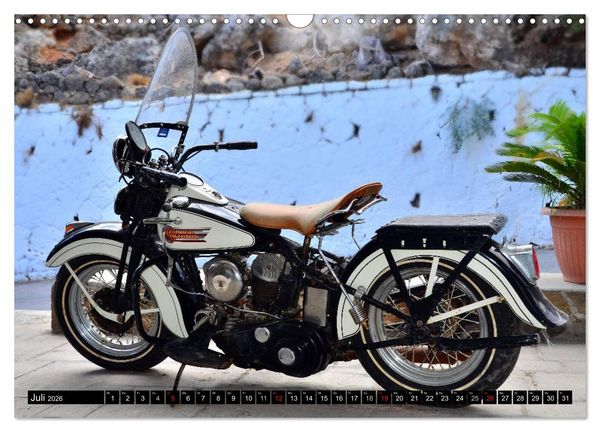 Produktbild: Harley Davidson WLA 750 (Wandkalender 2026 DIN A3 quer), CALVENDO Monatskalender