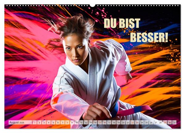 Produktbild: Judo und Motivation (hochwertiger Premium Wandkalender 2026 DIN A2 quer), Kunstdruck in Hochglanz