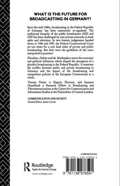 Produktbild: Pluralism, Politics and the Marketplace