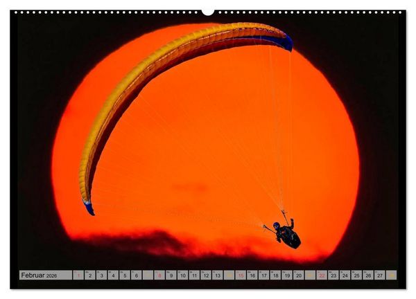Produktbild: Frei sein - Paragliding (Wandkalender 2026 DIN A2 quer), CALVENDO Monatskalender
