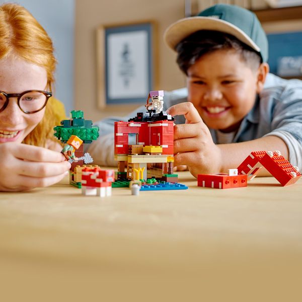 LEGO Minecraft 21179 Das Pilzhaus, Spielzeug ab 8 Jahren