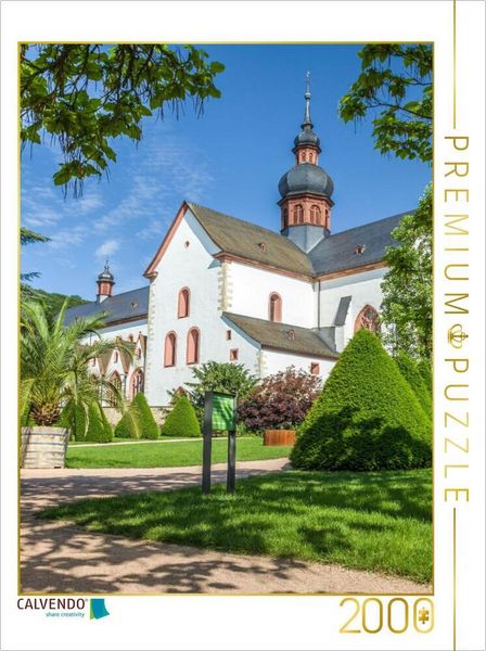 CALVENDO Puzzle Zisterzienserkloster Eberach bei Kiedrich im Rheingau, Hessen | 2000 Teile Lege-Größe 90 × 67 cm Foto-Puzzle für glückliche Stunden