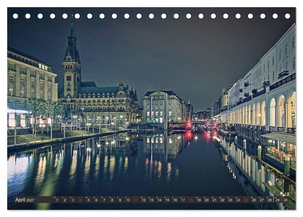 Produktbild: Stadt Hamburg (Tischkalender 2027 DIN A5 quer), CALVENDO Monatskalender