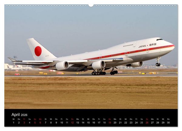 Produktbild: Welt der Flugzeuge (Wandkalender 2026 DIN A2 quer), CALVENDO Monatskalender