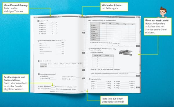 Produktbild: Mathe-Tests 3. Klasse