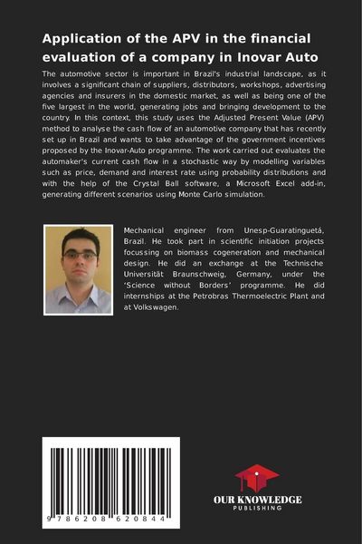 Produktbild: Application of the APV in the financial evaluation of a company in Inovar Auto
