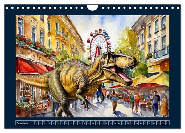 Produktbild: Dinosaurier erobern die Welt zur&uuml;ck (Wandkalender 2026 DIN A4 quer), CALVENDO Monatskalender