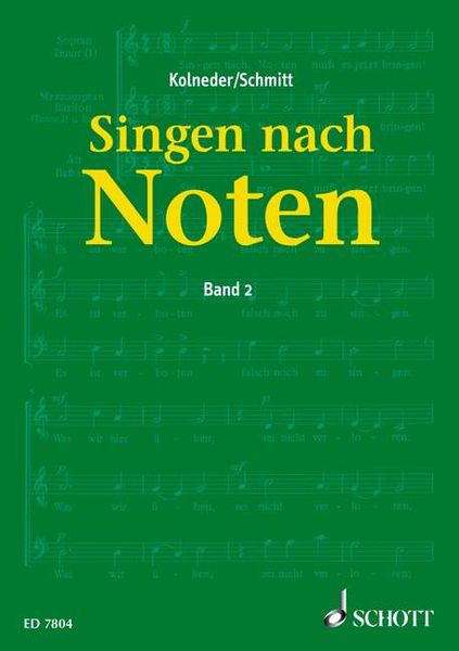 Singen nach Noten. Band 2