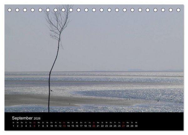 Produktbild: Wunderbare Nordsee (Tischkalender 2026 DIN A5 quer), CALVENDO Monatskalender