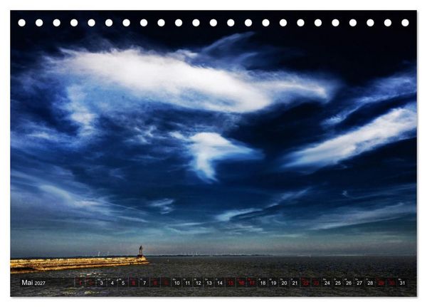 Produktbild: Bis zum Horizont. Der Himmel &uuml;ber Norddeutschland. (Tischkalender 2027 DIN A5 quer), CALVENDO Monatskalender