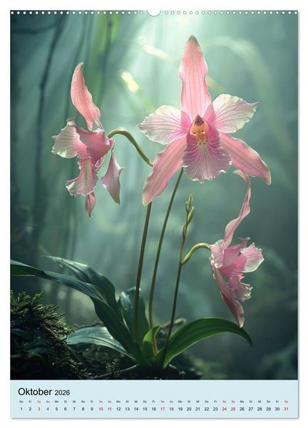 Produktbild: Orchideen Poesie (Wandkalender 2026 DIN A2 hoch), CALVENDO Monatskalender