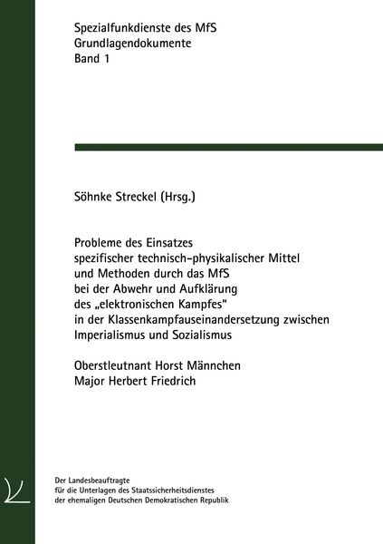 Produktbild: Probleme des Einsatzes spezifischer technisch-physikalischer Mittel und Methoden
