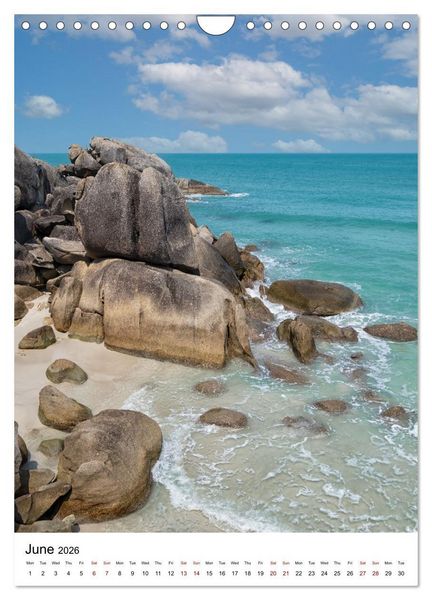 Produktbild: South East Asian Beaches (Wall Calendar 2026 DIN A4 portrait), CALVENDO 12 Month Wall Calendar
