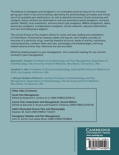 Produktbild: The Essence of Analgesia and Analgesics