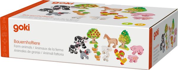 Produktbild: goki Bauernhoftiere, Set