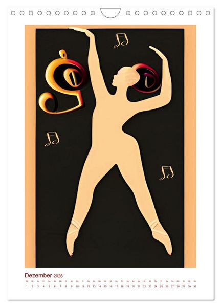 Produktbild: Musikliebe (Wandkalender 2026 DIN A4 hoch), CALVENDO Monatskalender