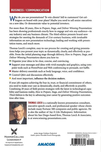 Produktbild: The How to Prepare, Stage, and Deliver Winning Presentations