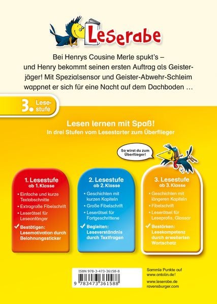 Produktbild: Leserabe 3. Lesestufe - Henry & Hobbs. Geisterj&auml;ger