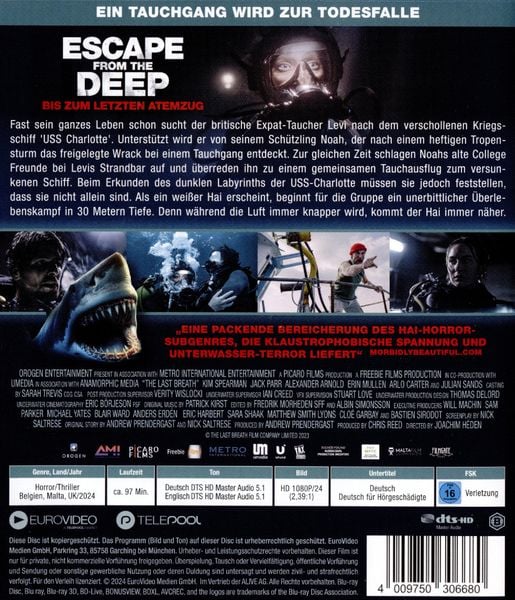 Produktbild: Escape from the Deep - Bis zum letzten Atemzug