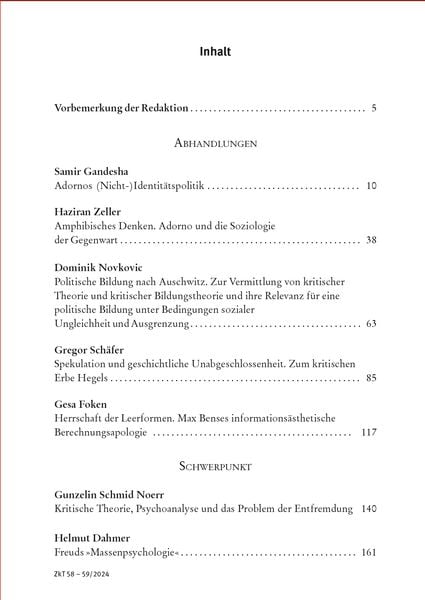 Produktbild: Zeitschrift f&uuml;r kritische Theorie / Zeitschrift f&uuml;r kritische Theorie, Heft 58/59 (2024)