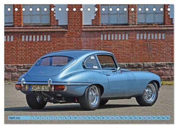 Produktbild: Jaguar E-Type - Die Raubkatze (Tischkalender 2026 DIN A5 quer), CALVENDO Monatskalender